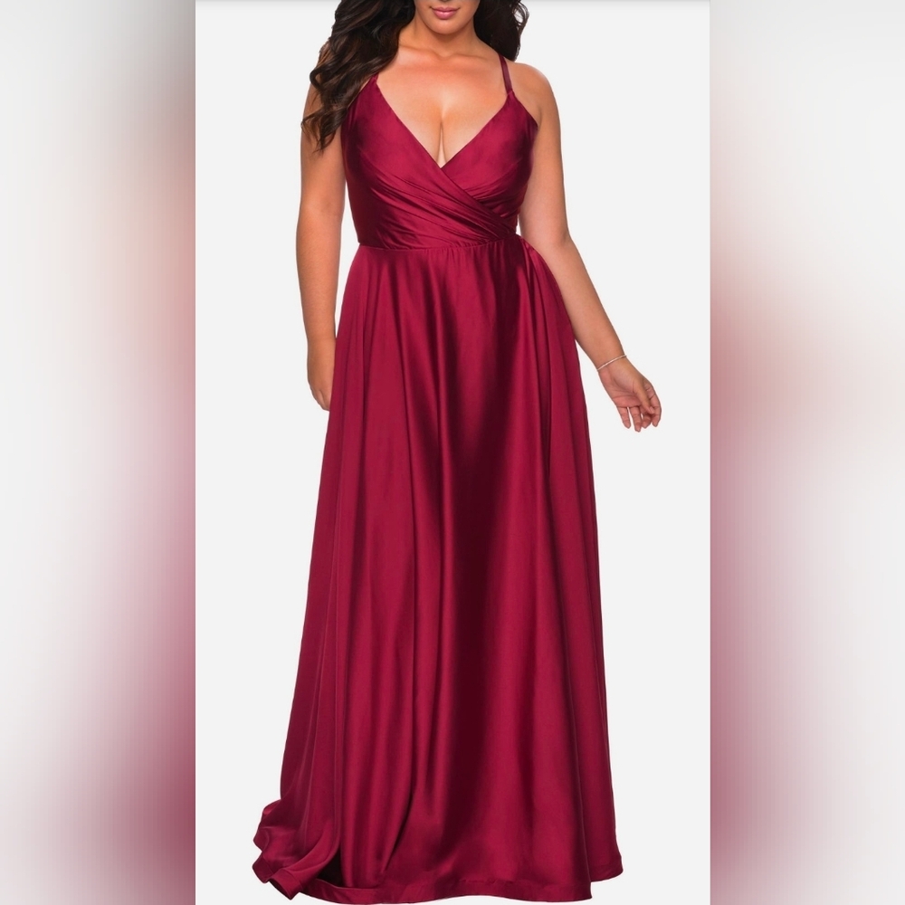 SOLD: La Femme Plus Size Evening Gown